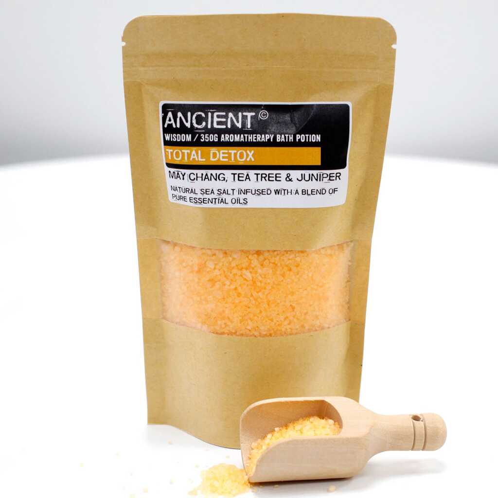 a 350g pack of yellow, Total Detox Aromatherapy Bath Potion