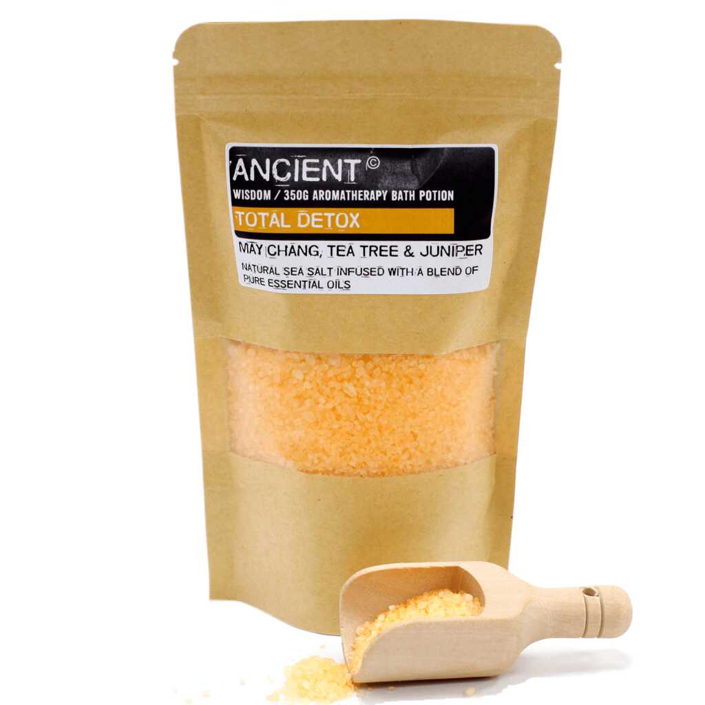 a 350g pack of yellow, Total Detox Aromatherapy Bath Potion