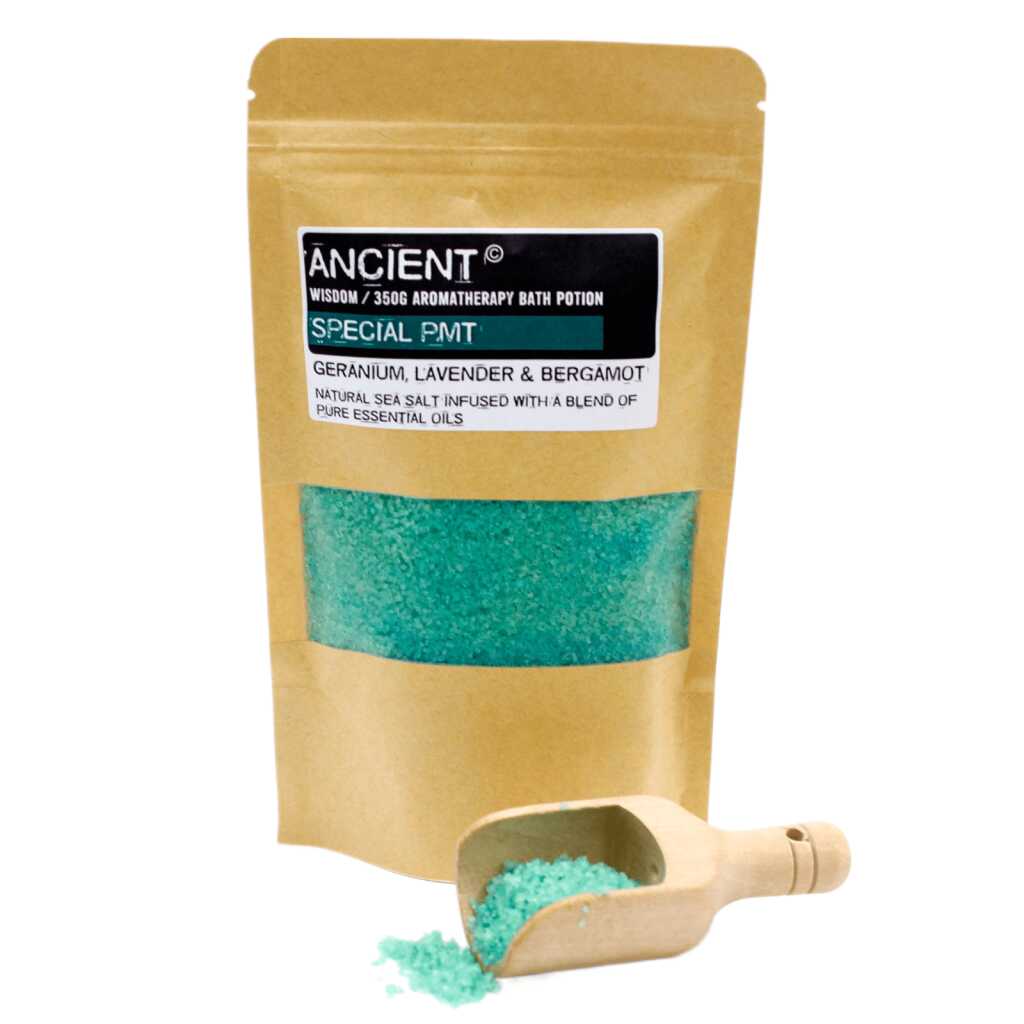 a 350g pack of green, PMT Aromatherapy Bath Potion