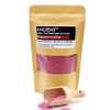 a 350g pack of plum coloured, Passion Aromatherapy Bath Potion