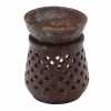 a soapstone oil burner with a classic design.
