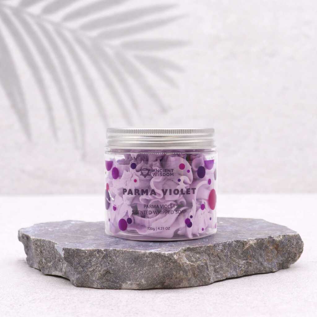 parma violet scented whipped soap - violet