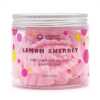 lemon sherbet / pink lemonade whipped soap - pink - in a container
