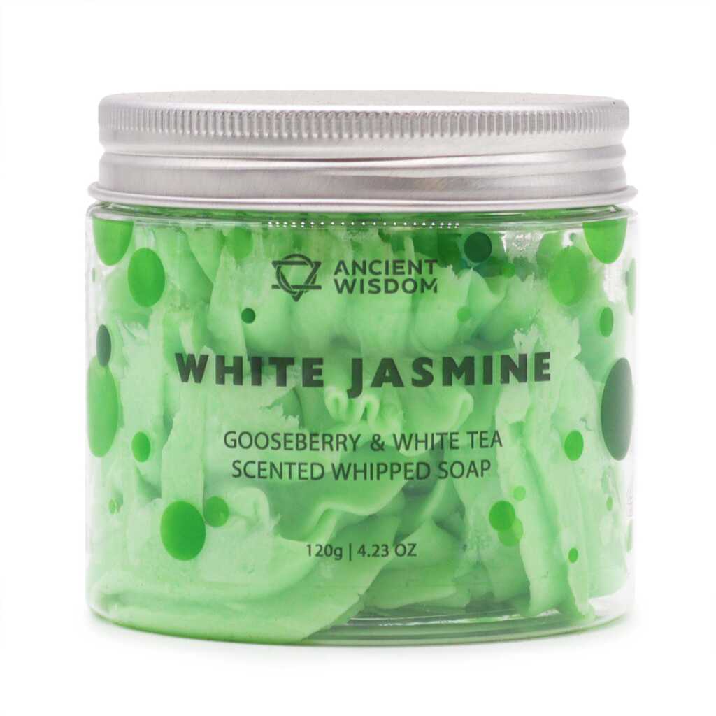 white jasmine scented whipped soap - violet