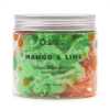 mango and lime scented whipped soap - green and orange