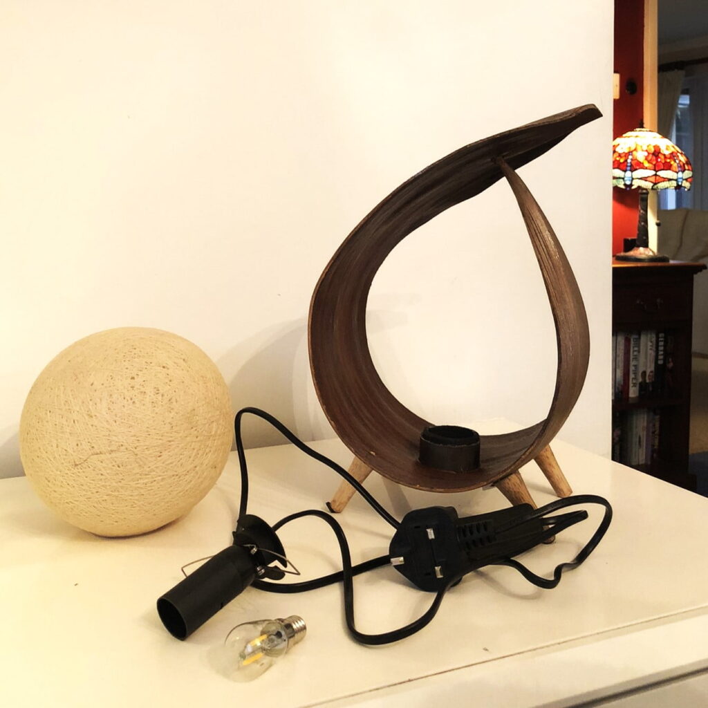 coconut leaf lamp components