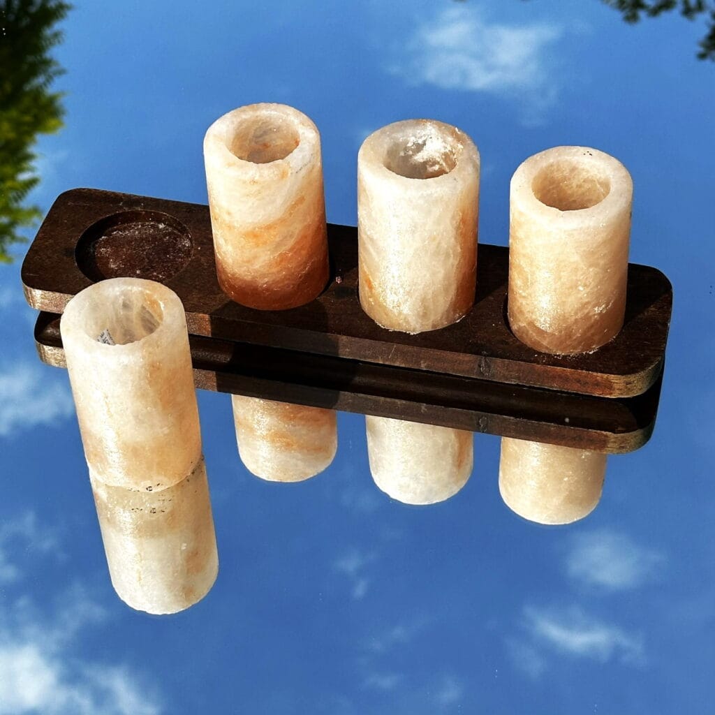 himalayan rock crystal for tequila shots