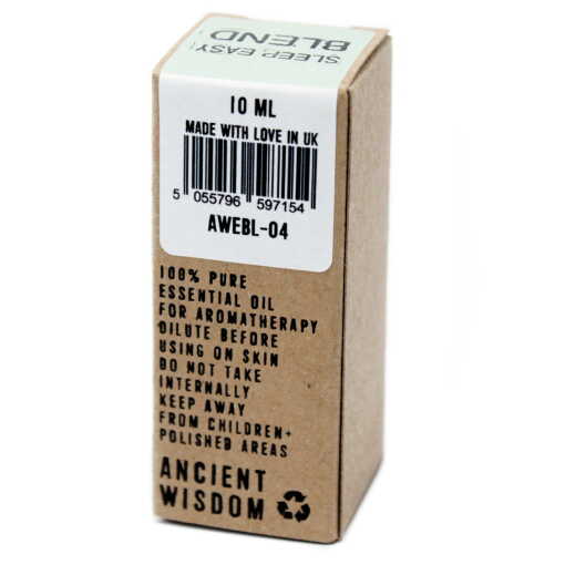 A carton for an Aromatherapy Essential oil blend of Roman Chamomile, Clary Sage and Bergamot