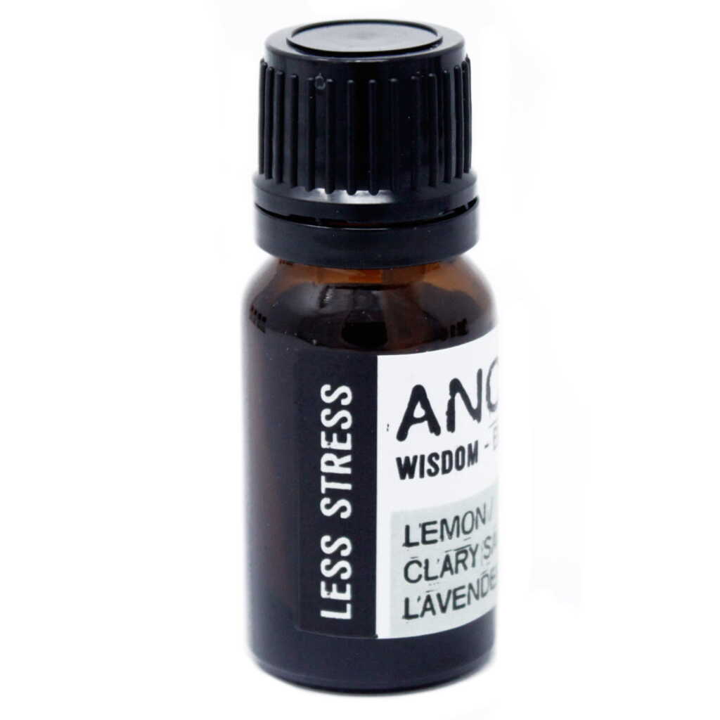 an Aromatherapy Essential oil blend of Clary Sage, Lemon and Lavender in a 10ml bottle