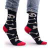 a pair of Skulls and Bones hop hare bamboo socks being worn.