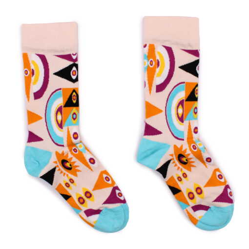 a pair of evil eye hop hare bamboo socks