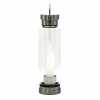 A clear quartz obelisk, crystal infused water bottle