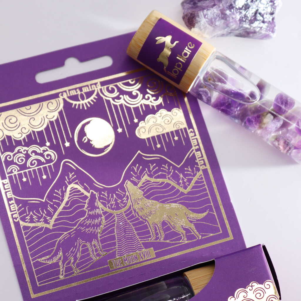 Hop Hare essential oil roll-on with amethyst infusion