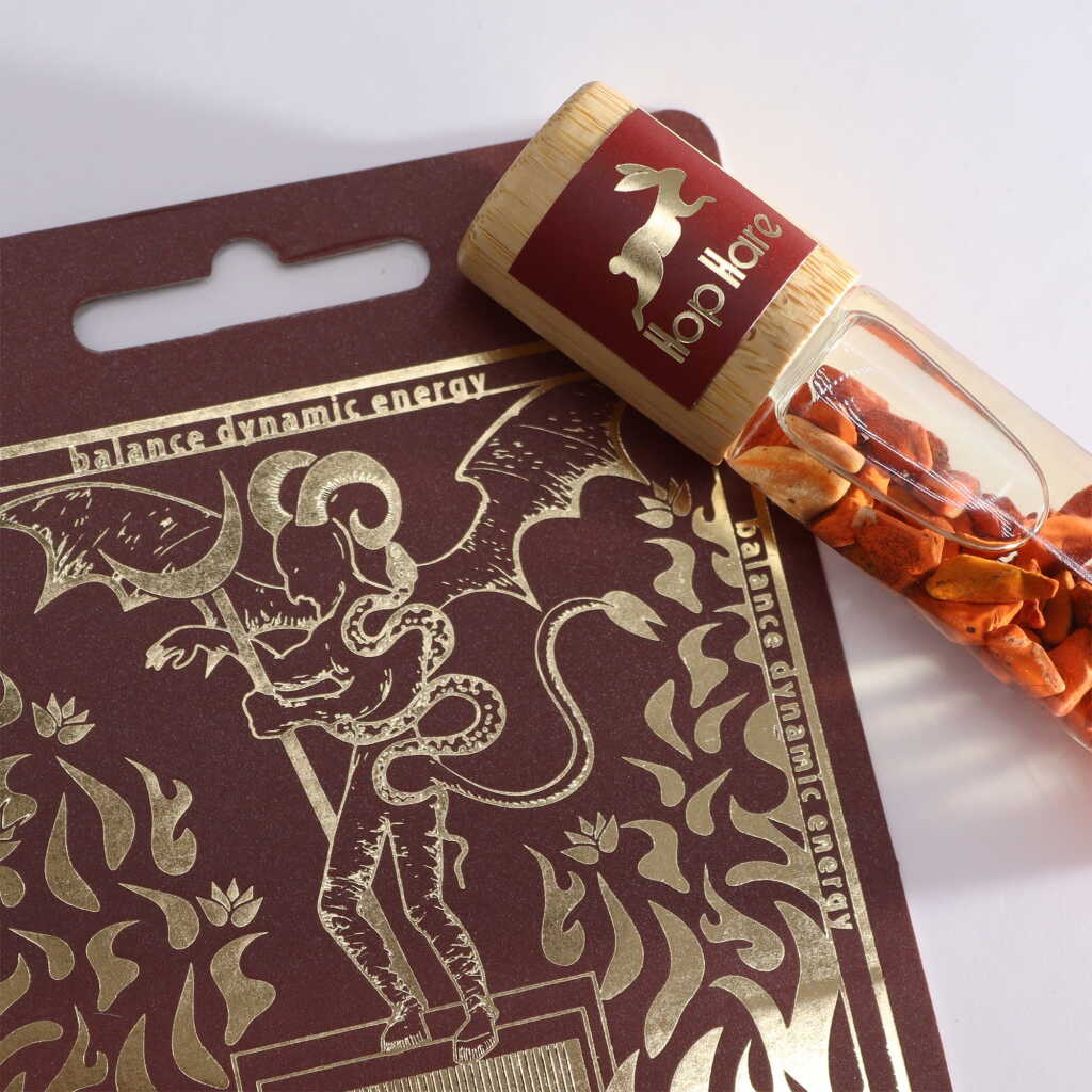 Hop Hare essential oil roll-on with red jasper infusion