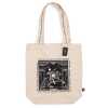 hop hare tote bag with black I am brave logo