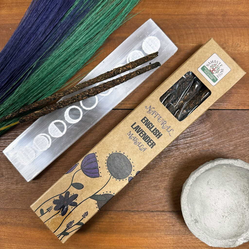 a packet of natural botanical masala incense sticks