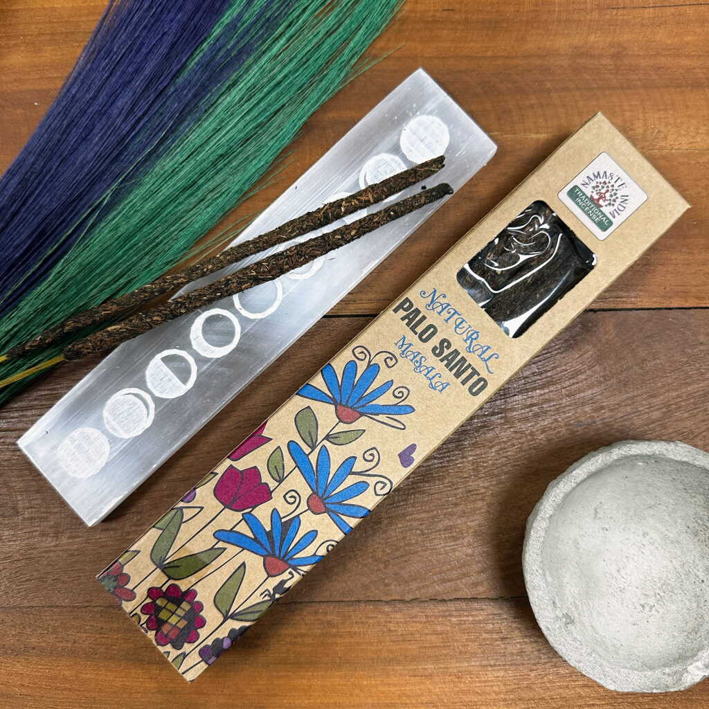 a packet of natural botanical masala incense sticks - Palo Santo