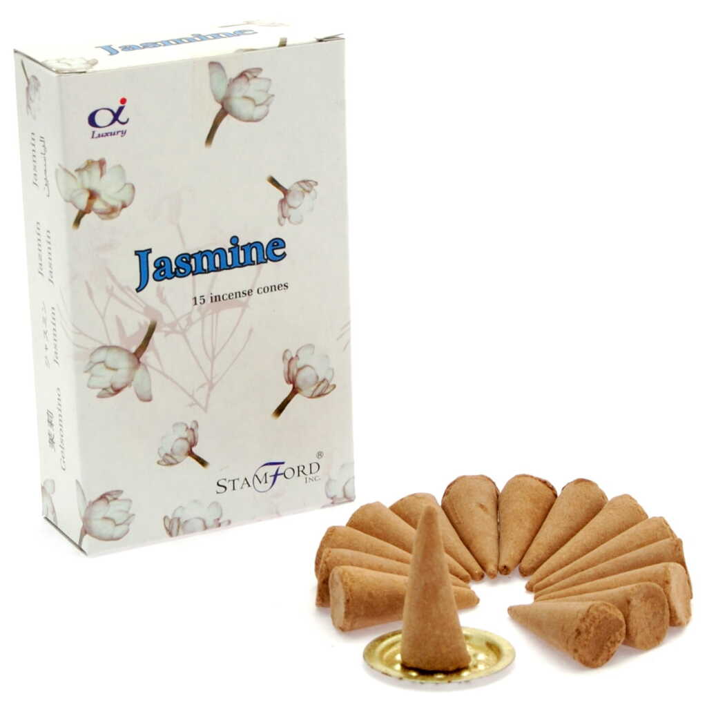 a box of Stamford premium incense cones - jasmine