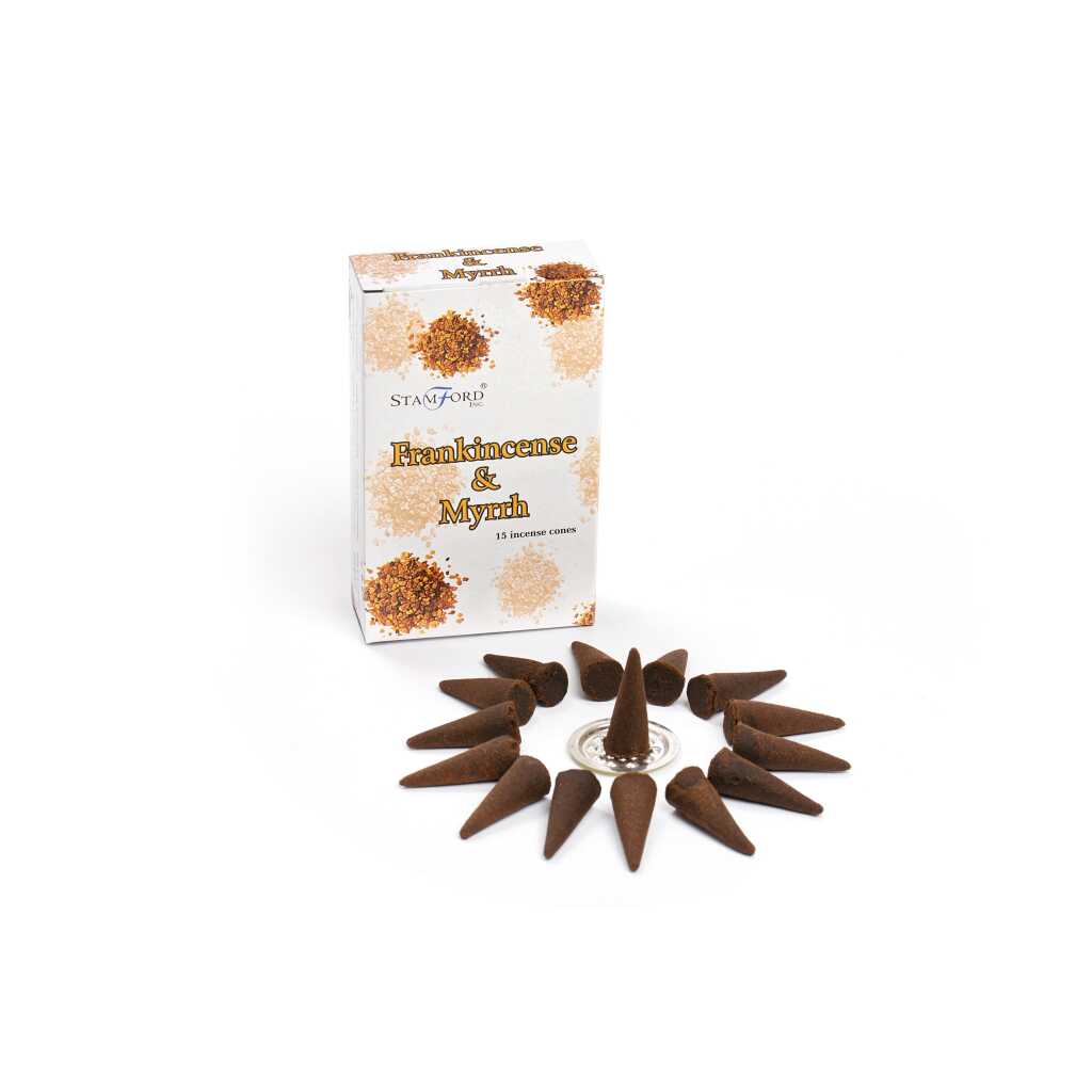 a box of Stamford premium incense cones - frankincense