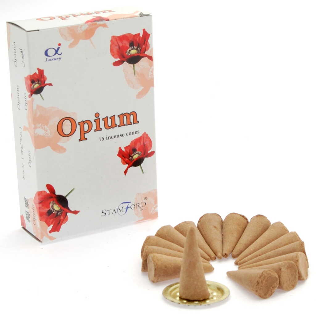 a box of Stamford premium incense cones - opium
