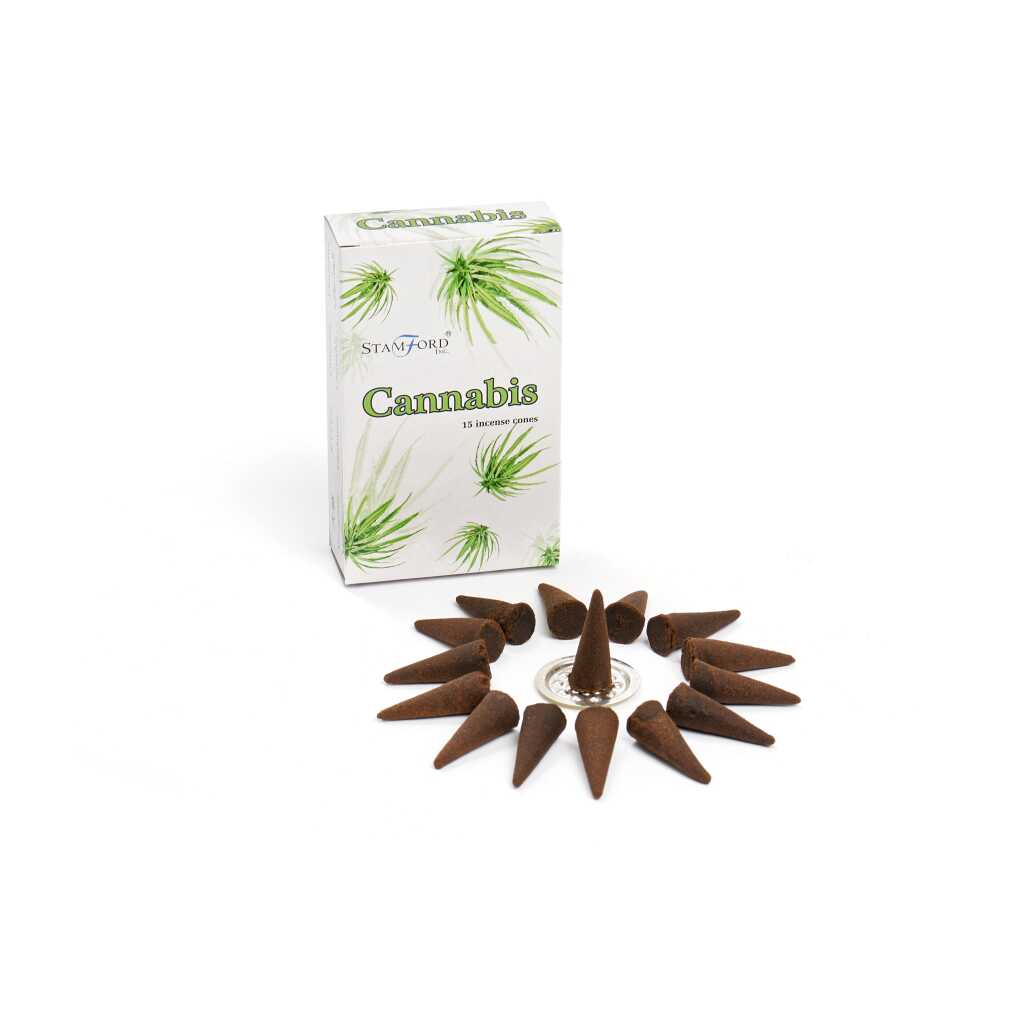 a box of Stamford premium incense cones - cannabis