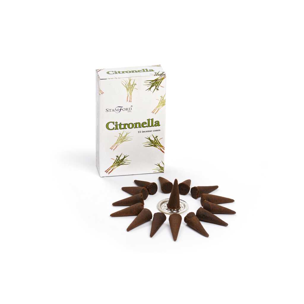 a box of Stamford premium incense cones - citronella