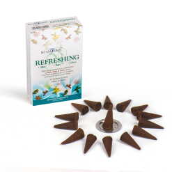 a box of Stamford premium incense cones - refreshing
