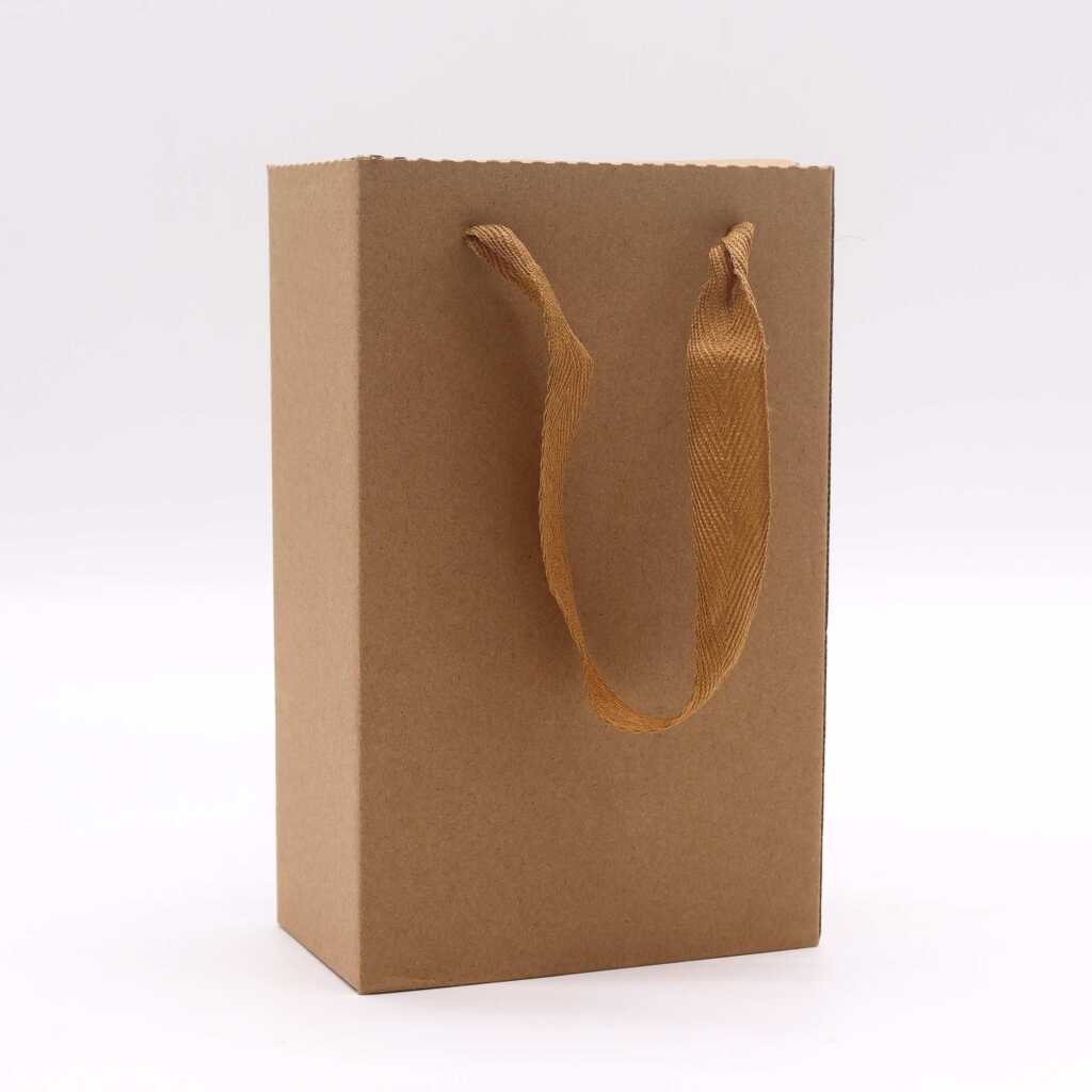 A brown cardboard presentation pack