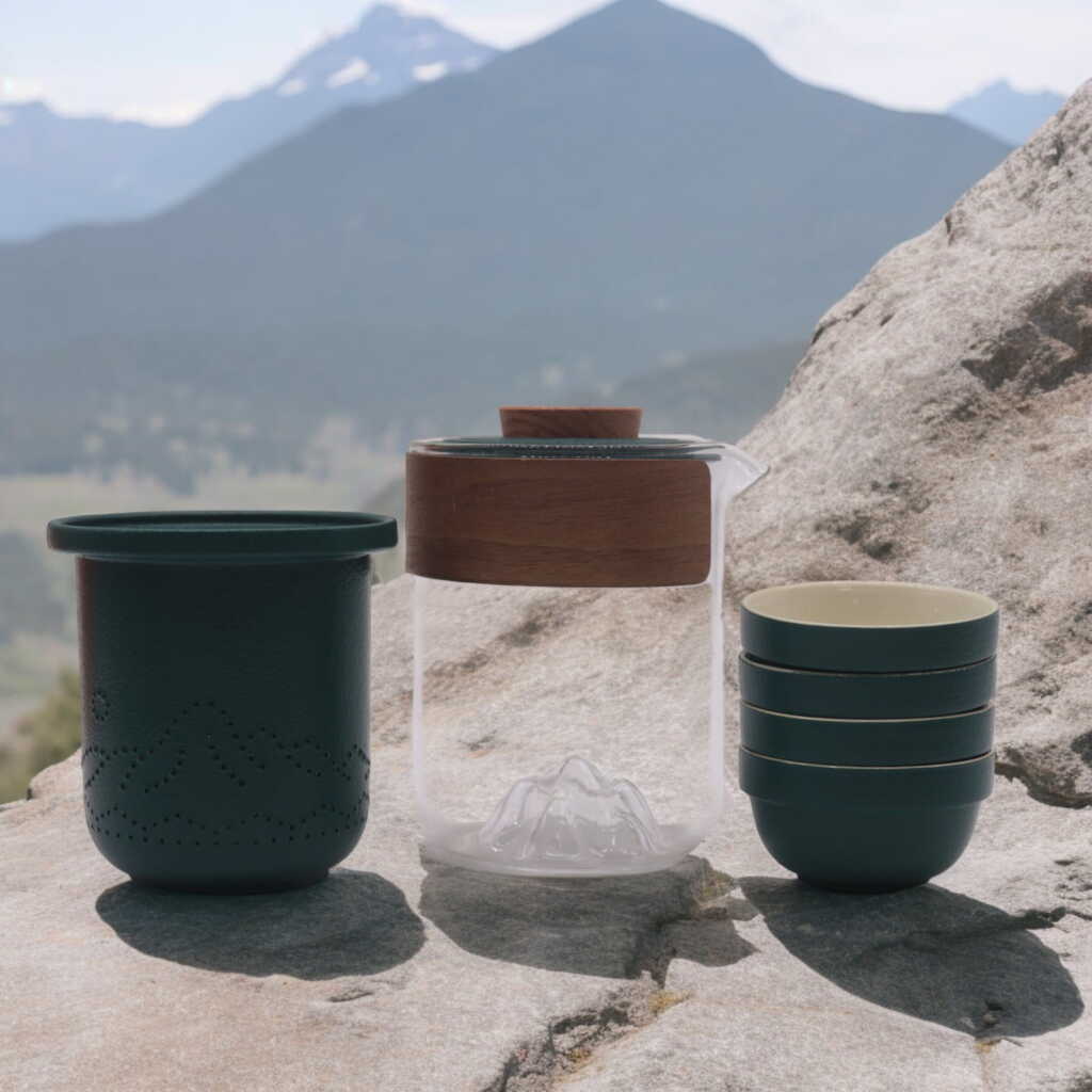 four friends themed teapot set