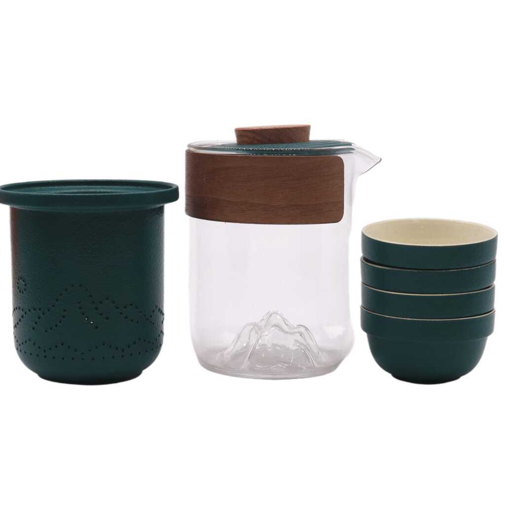 four friends themed teapot set
