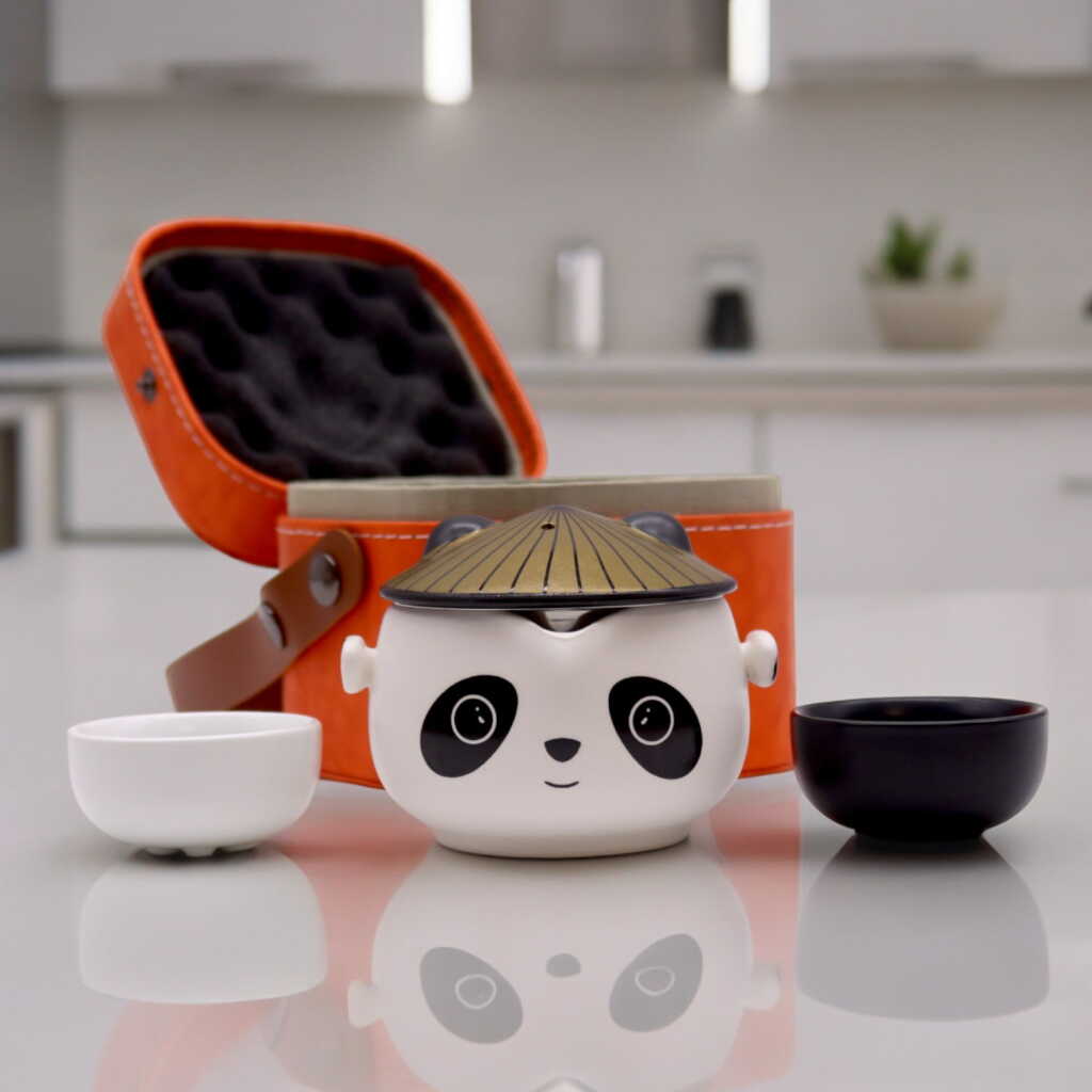 kung fu panda themed teapot set