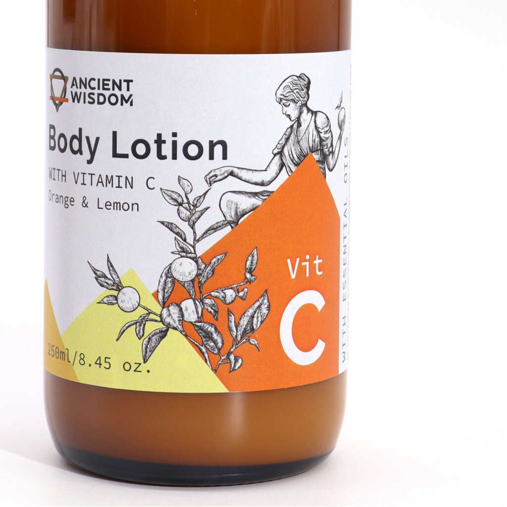 Vitamin C Body Lotion bottle showing label