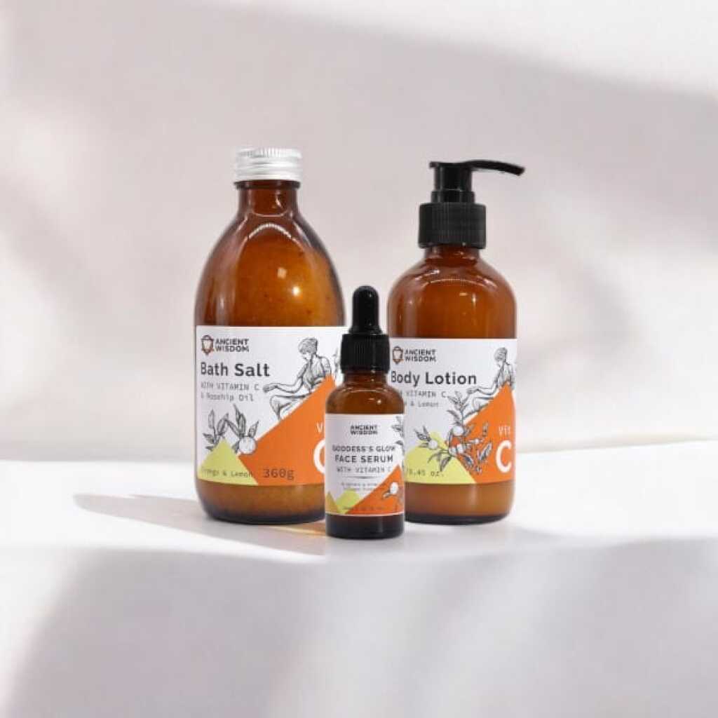Goddess Glow Ritual gift set - a bundle of Vitamin C skin care products