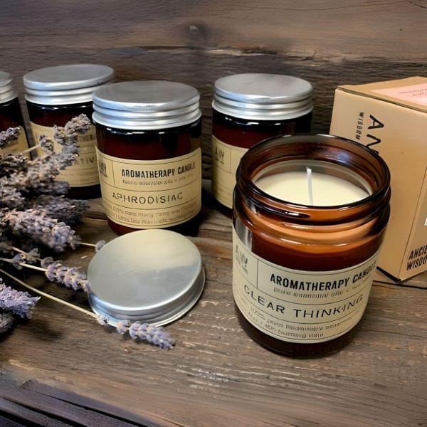 a selection of soy way aromatherapy candles
