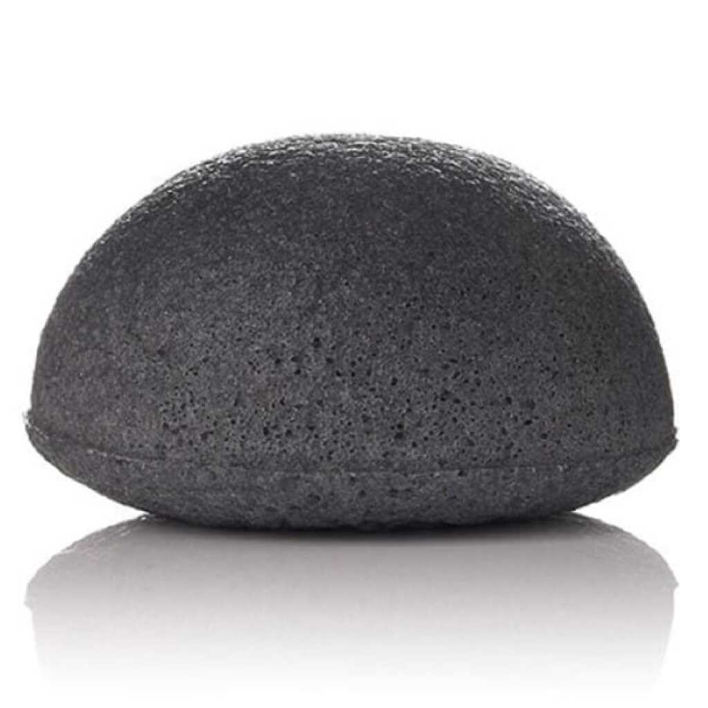 It's charcoal coloured and it's in the shape of a sponge, it is unfragranced.