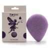 a lavender coloured teardrop konjac sponge infused with lavender