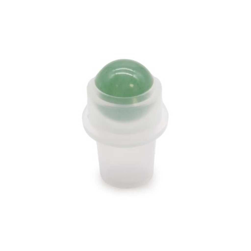 an aromatherapy gemstone roller with green aventurine