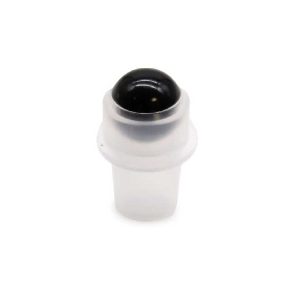 an aromatherapy gemstone roller with black tourmaline