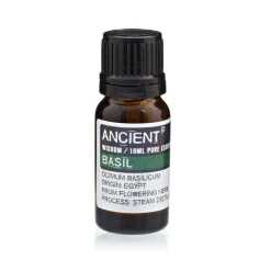 a 10ml essential oil bottle of basil oil
