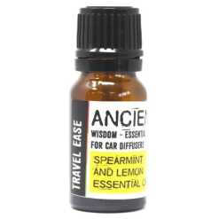 essential oil car blend with spearmint and lemon