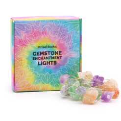 A mixed set of gemstone enchantment lights, with packaging