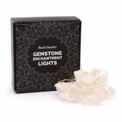 Rock Quartz gemstone enchantment lights, with packaging