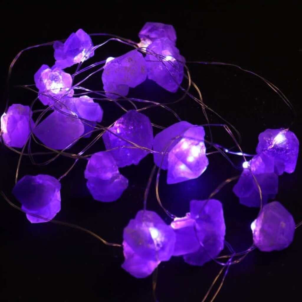 Amethyst gemstone enchantment lights