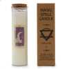magic spell candle with Rose Quartz and Jasmine