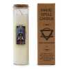 magic spell candle with White Jasper, Sage and Peppermint