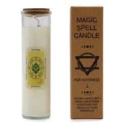 magic spell candle with Green Aventurine and Moroccan Rose - happiness