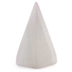 a 10cm selenite pyramid for amplifying energy and promoting spiritual awareness