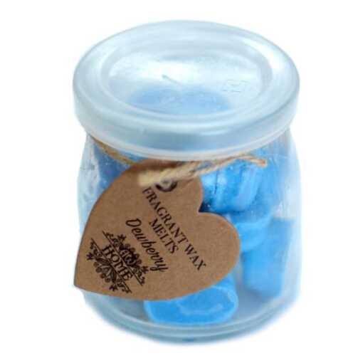 a jar of soy wax melts - dewberry