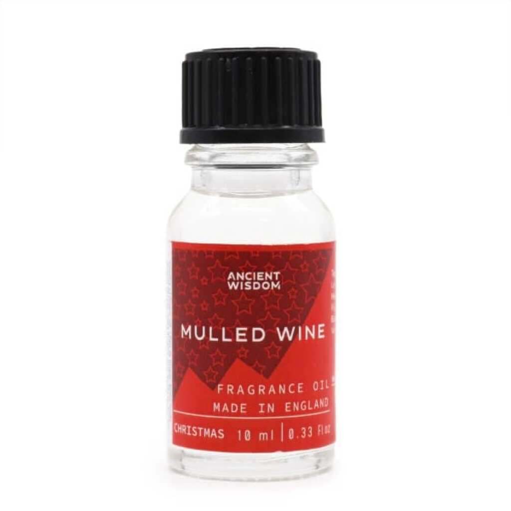 a 10ml clear bottle of Mulled Wine fragrance oil