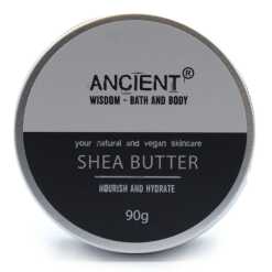 a round tin of shea butter